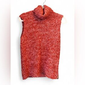 Calvin Klein Jeans Red/Pink Knit Turtleneck Sweater